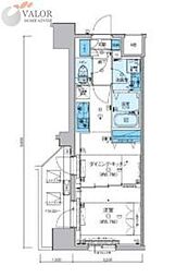 リヴシティ横濱新川町弐番館 1DKの間取図画像