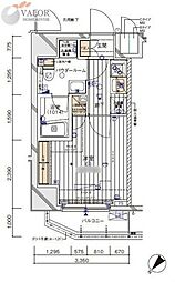 メインステージ川崎イースト 1Kの間取図画像