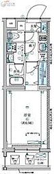 ARCOBALENO武蔵小杉2 ワンルームの間取図画像