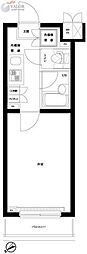 ルーブル蒲田南 1Kの間取図画像