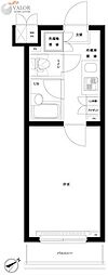 ルーブル蒲田南 1Kの間取図画像
