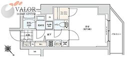 プロスタイルウェルス川崎イースト 1Kの間取図画像