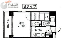 MAISONDENWEST 1Kの間取図画像