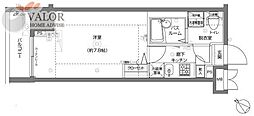フェニックス横濱関内BAYMARKS 1Kの間取図画像