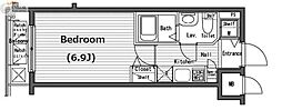 ガラ・シティ横浜西口 1Kの間取図画像
