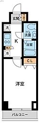 カッシア川崎レジデンス 1Kの間取図画像