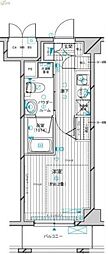 メインステージ川崎3 1Kの間取図画像