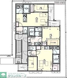 JR横浜線 淵野辺駅 徒歩9分の賃貸アパート 3階1LDKの間取り