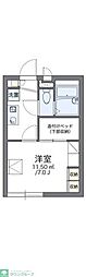 レオパレスシャルマン2 1Kの間取図画像