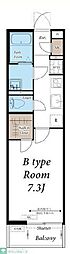 リブリ・西鶴間 1Kの間取図画像