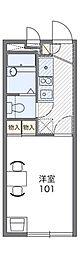 レオパレスエスポワール 1Kの間取図画像