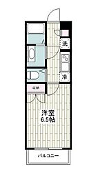 ストーンアイランド相模大野 1Kの間取図画像