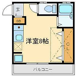 westwing ワンルームの間取図画像