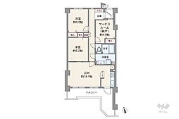 間取図画像 2SLDK