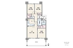 間取図画像 3LDK