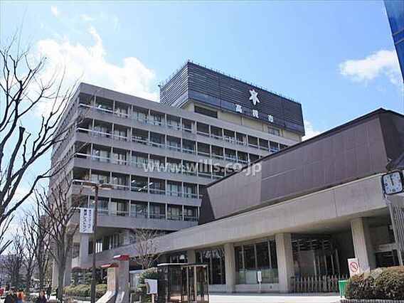 高槻市役所の外...