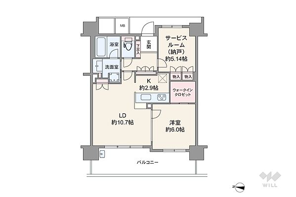 間取り シエリア高槻松原町 4階/-