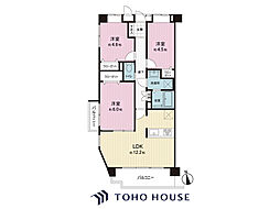 ワコーレ松戸 3LDKの間取図画像