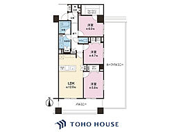 ライオンズステーションプラザ草加 3LDKの間取図画像