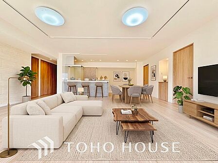 「陽だまりハウス」(※家具AI加工)家族皆が集まる場所だからこそ、一番明るく使い勝手のいい空間に仕上げております。大切な人と沢山の思い出をこの空間で作りませんか。本日見学可能です。