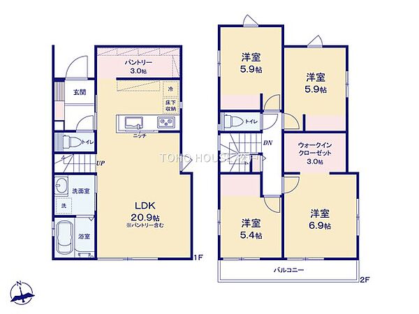 間取りを拡大表示