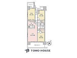 クリオ東松戸 3LDKの間取図画像