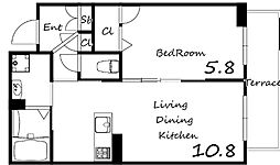 間取図画像 1LDK