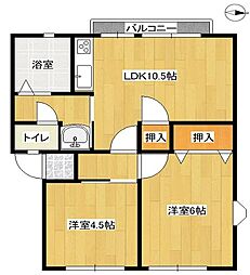 河原サンハイツ　Ｂ棟 2階