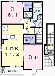 タウンハウスＲ 2階