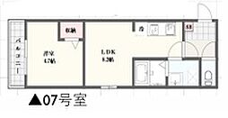 アーバンコート加古川 1階1LDKの間取り