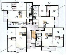 Kレジデンス御旅 1階2LDKの間取り