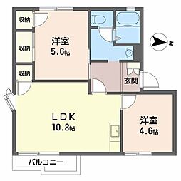 ハイツメイプルタウン 2階