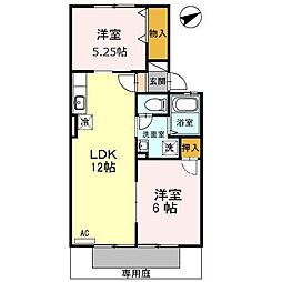グランメゾン・1 2LDKの間取図画像