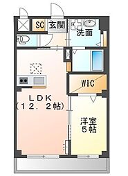 エストレージャ 1LDKの間取図画像