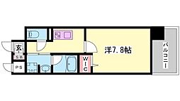 クロスフロント十二所線 1Kの間取図画像