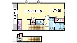 カプラン飾磨V 2階