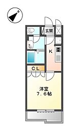 コンソルテ 1Kの間取図画像