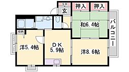 ハーモニーハイツ北野 2階
