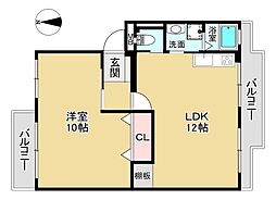 Iマンション 1LDKの間取図画像