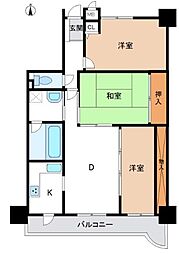 プレステージ飾磨駅前3 3LDKの間取図画像