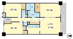 プリムローズ英賀保 3LDKの間取図画像