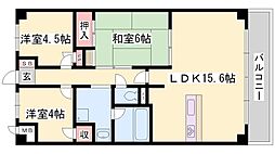 メゾンヨコハマ 3LDKの間取図画像
