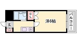 グランドコーポKS 1Kの間取図画像