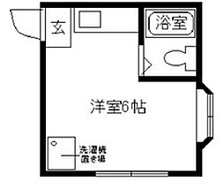 ヴィレッジカリア4 ワンルームの間取図画像