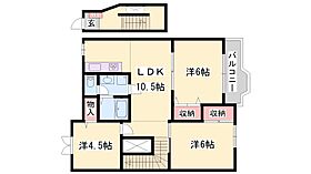 兵庫県姫路市網干区垣内東町（賃貸アパート3LDK・2階・65.57㎡） その2