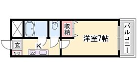 兵庫県姫路市野里（賃貸マンション1K・1階・24.50㎡） その2