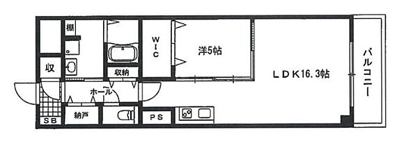 KS駅前ビル 702｜兵庫県姫路市駅前町(賃貸マンション1LDK・7階・57.10㎡)の写真 その2