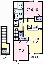 兵庫県姫路市網干区興浜（賃貸アパート2LDK・2階・58.86㎡） その2