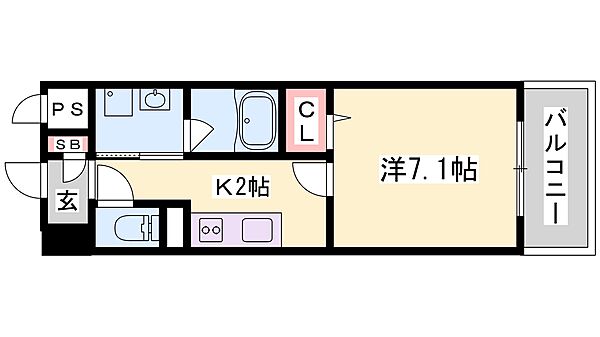 コージーコート 112｜兵庫県三木市平田(賃貸マンション1K・1階・26.64㎡)の写真 その2