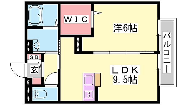 兵庫県高砂市曽根町(賃貸アパート1LDK・2階・40.92㎡)の写真 その2
